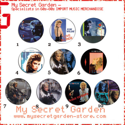 Kim Wilde - Teases And Dares, Catch As Catch Can Pinback Badge Set ( or Hair Ties / 4.4 cm Badge / Magnet / Keychain Set )